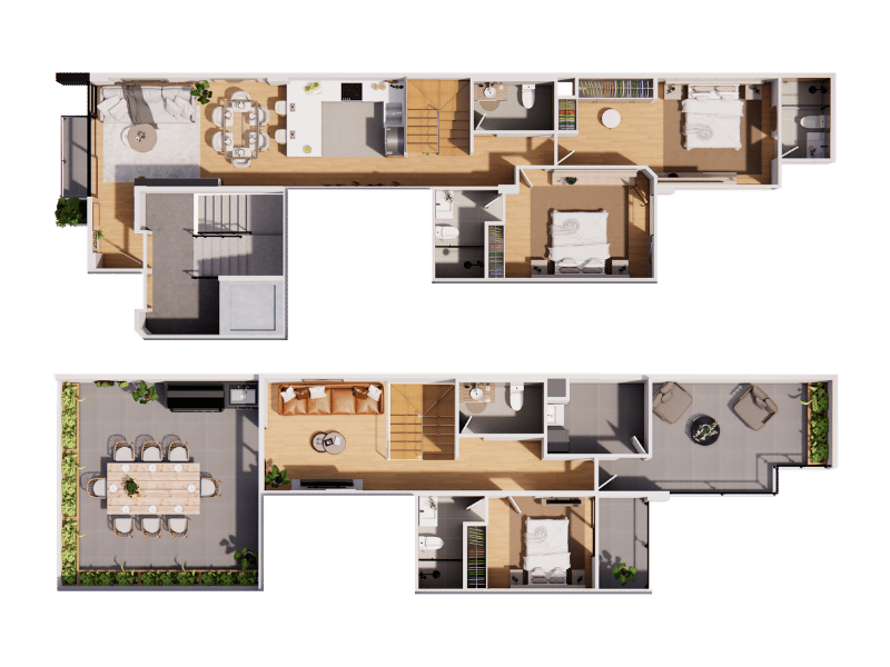 Plano de DÚPLEX 501 del proyecto Eva