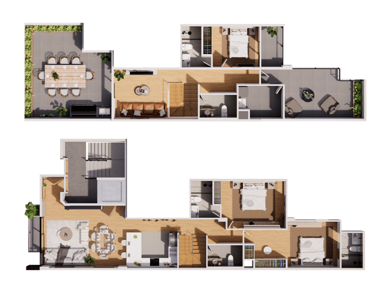 Plano de DÚPLEX 502 del proyecto Eva