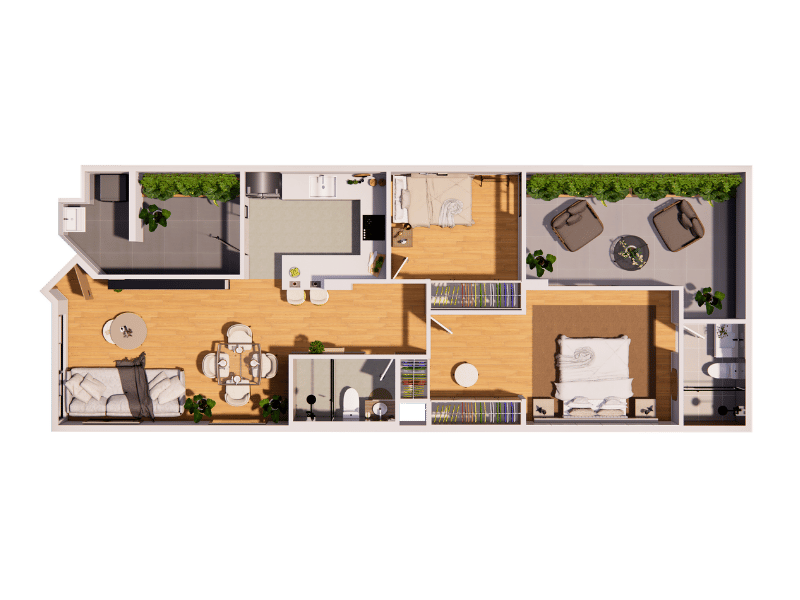 Plano de FLAT 102 del proyecto Eva